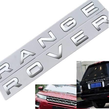 Erivis Car Emblem Replacement Decal for Land Rover Accessories 3D Raised Adhesive Letter Badge Front Hood and Rear Trunk Lid Nameplate Exterior Accessory (Matte Black)