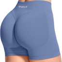 JOYSPELS SEAMX Impact Workout Shorts for Women 4.5" Scrunch Butt Lifting Gym Booty Biker Shorts Seamless Summer (Endlesssky, Size XS)