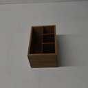 DRASTAR Utensil Caddy, Silverware Caddy for Party, Acacia Wood Silverware Holder, Silverware Organizer Countertop, Cutlery Storage Containers for Kitchen Table (Small)