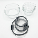 Glass Container with Lid, Glass Food Storage Containers with Lid, High-Quality Glass Jar with Lid