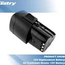 Estry 12V 2000mAh Replacement Battery for Craftsman Nextec 9-11221 11221, 320.11221 Lithium ion Battery