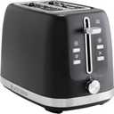 West Bend Toaster 2-Slice Extra-Wide and Deep Slots with 3 Functions and 7 Shade Settings Manual Toast Lift Lever Auto Shut-Off and Removable Crumb Tray, 750-Watts, Black