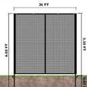 Driveway Net Fence Gate Mesh - Outdoor Barrier Portable for Backyard Yard - Gates Stop Ball Basketball Dogs Pool Garage Area Guard 43"W x 7"H