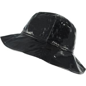 Toutacoo, Wide-Brimmed Vinyl Rain Hat (01-Black/ L)