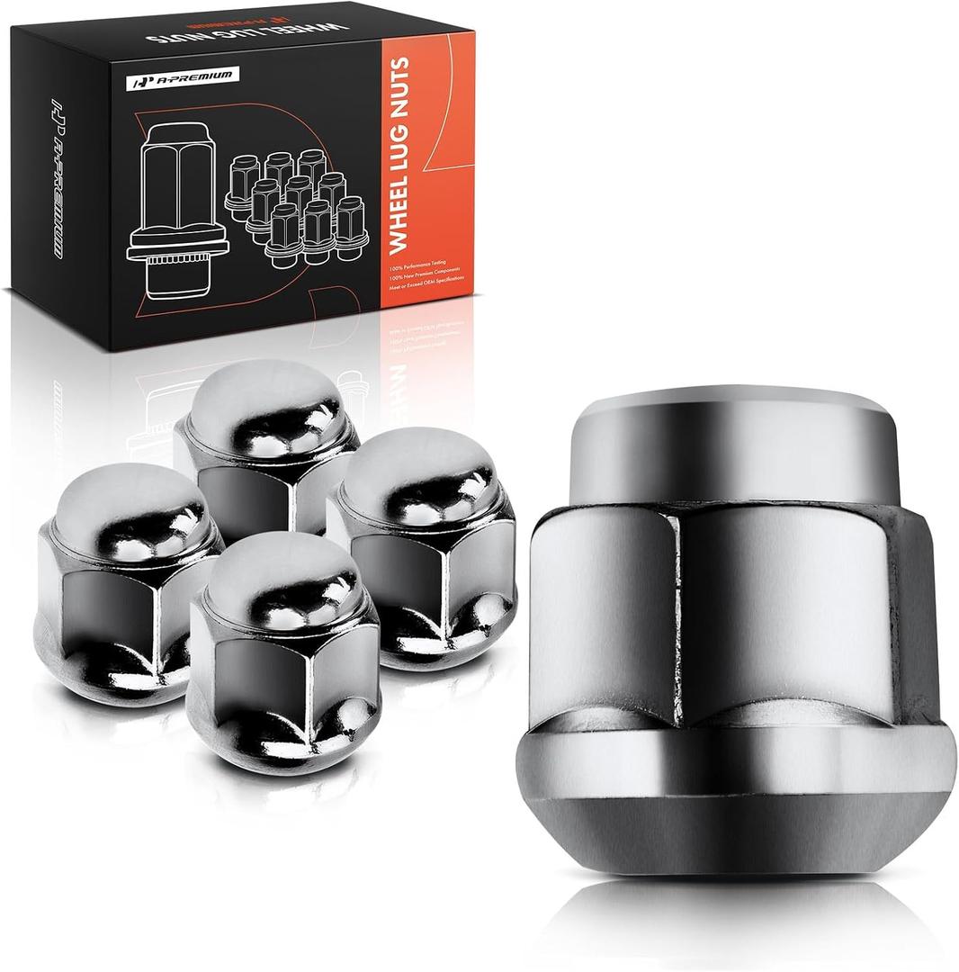 A-Premium M12-1.50 Wheel Lug Nuts Compatible with Honda CR-V CR-Z CRX Civic Accord Fit Insight Element Prelude S2000 Wagovan & Acura CL EL RL TL ILX MDX NSX RSX TLX Legend, Front or Rear, 5-PC Set