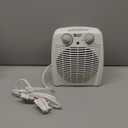 Comfort Zone CZ45E 750/1,500-Watt Fan-Forced Personal Heater with Adjustable Thermostat, Overheat Protection, Safety Tip-Over Switch, Energy Save Features, and Convenient Carry Handle, White