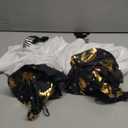 Halloween Decor Hanging Ghost Lights, Battery Operated Cute Floating Ghost Decor with Witch Hat & Striped Legs, 3 Light Modes  Indoor Outdoor Halloween Home Party Porch Yard Tree Decor (Set of 2)