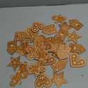 Huwena 36 Pcs Vintage Christmas Ornaments Wooden Christmas Tree Ornaments Wood Cutouts Rustic Farmhouse Tree Decorations for Home Xmas Winter Party (Gingerbread,Brown)