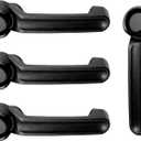 Exterior Door Handle (4PCS), Compatible with 2007-2018 Jeep Wrangler JK, Jeep Liberty, Dodge Nitro, Front or Rear Left Driver or Right Passenger | 80614,4589164AC,4589164AE,CH1310151 Outside Handle