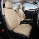 HRV Seat Covers for Honda HRV EXL 2023 2024 2025 2026 1:1 Custom Leather Car Seat Cover Full Set Waterproof - Beige