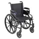 Invacare 9000 XT High Performance Lighter Weight Wheelchair, With Desk Length Arms, 20" Seat Width, 9XT_33131, Black Satin