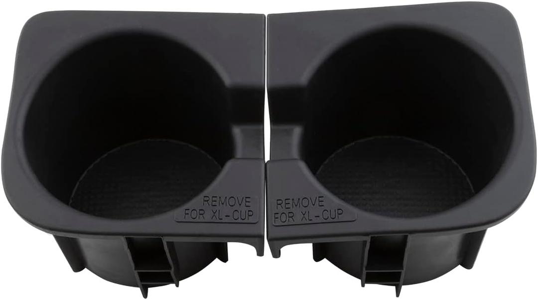 Cup Holder Inserts Fits 2005-2017 Tacoma Front Drinks Holder Center Console Replace 66991-04012 66992-04012 Black