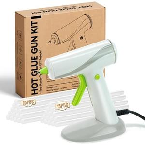 SUBCULTUREPICK 20W Hot Glue Gun Kit with 30 Glue Sticks, Fast Heating for DIY Crafts, Home Repairs & School Projects Compact & Anti-Drip Mini Hot Glue Gun