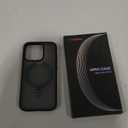 TORRAS Ultra Magnetic Ostand for iPhone 15 Pro Case [Fit for MagSafe] [Sturdy Stand & Ring Holder] Mil-Grade Shockproof Matte Anti-Scratch Slim Protective Kickstand Phone Case, Black Titanium 6.1"