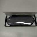 MZOO Luxury Sleep Mask for Back, Side Sleeper, Complete Light Blocking Sleeping Eye Mask Night Blindfold, 3D Zero Pressure & Spacious for Lash Extensions, Breathable Soft Eye Cover Flight Nap Travel (M-gray (Black Edge))