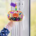 Winlyn 24 Sets Halloween Crafts Fall Pumpkin Crafts DIY Unfinished Paintable Wooden Pumpkin Wind Chimes Ornaments Craft Kits for Kids Classroom Activities Art Project Halloween Decoration Party Favors