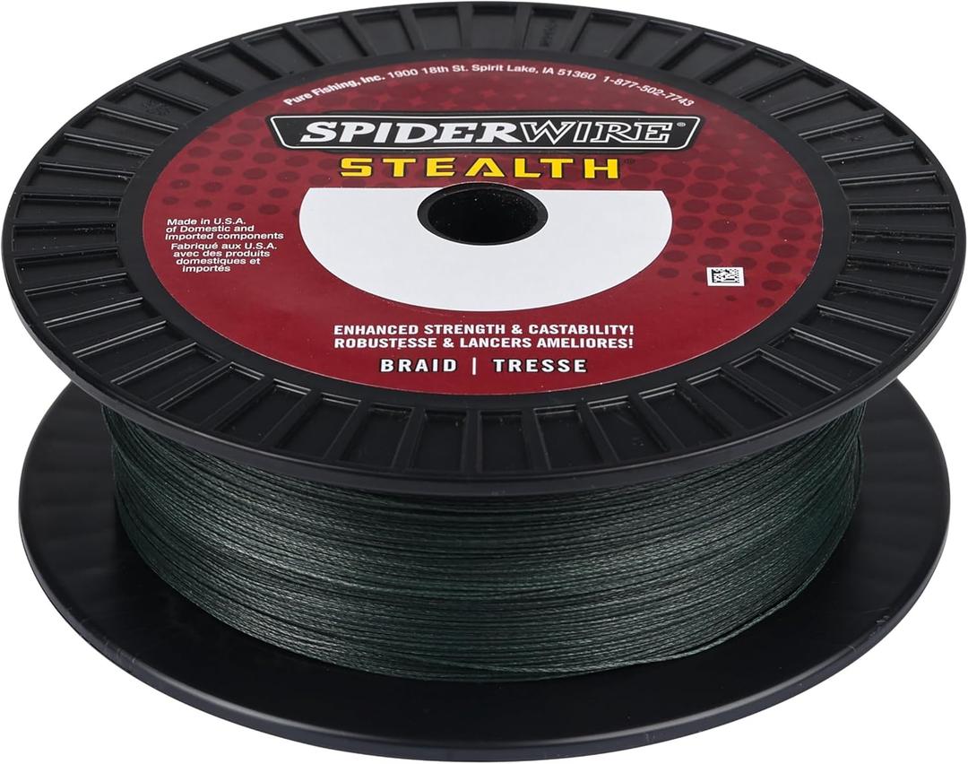 Spiderwire Stealth Braid 3000 Yards (500yd, Moss Green)