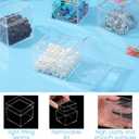 48 Pcs Clear Acrylic Box 2 x 2 x 2 Inch Mini Acrylic Box with Lid, Small Acrylic Square Candy Boxes Stackable Cube Storage Containers for Storage Candy Pill Earring Jewelry Small Item