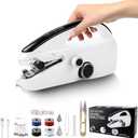 Handheld Sewing Machine, Mini Hand Held Sewing Machine for Beginners, Hand Sewing Machine for Clothes Fabrics Repair Home DIY, Portable Hand Stitching Machine