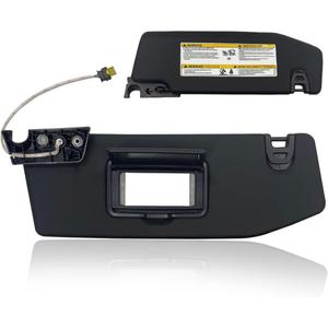 Sun Visor Fit for Jeep Wrangler JR Gladiator 2018 2019 2020 2021 2022 2023 Replace 6BR80TX7AQ with Vanity Light with Makeup Mirror (Left Driver Side(with Light))