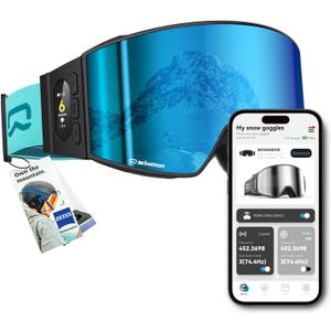 Multifunctional Smart Bluetooth Ski Goggles with Walkie-Talkie, Anti-Fog Zeiss Lens, Music & Call Function