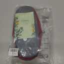 Women's Silent Indoor Slippers  Lightweight Terry Cloth Slides with Memory Foam, Open Toe, Soft Sole (No Rubber), Foldable Travel House Shoes for Home or Hotel Use (7-8, Burgundy Red)