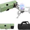GRILL FORCE Portable Camping Stove, 8871BTU/2600W Portable Stove, Foldable Camp Stove, Outdoor Gas Stove, Butane Stove, Backpacking Stove with Storage Bag for Camping, Hiking, Picnic, Backpacking, RV