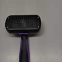 Swihauk Self Cleaning Slicker Brush for Dogs & Cats, Skin Friendly Pet Grooming for Shedding, Deshedding, and Hair Removal - Puppy Brush for Long Haired Pets, Pet Supplies, Purple