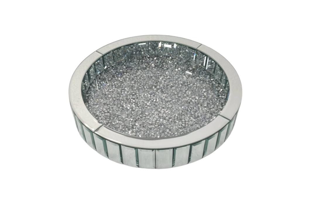 Vogue Diamond Tray – Round & Rectangle Mirror Trays