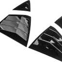 Fit for Toyota Fit for Camry Sedan 2024 Car Rear Louver Window Side Shutter Cover Trim Sticker Vent Scoop ABS Carbon Fiber Pattern Accessories(Gloss Black)