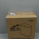 Sooyee 10 Liter Rectangular Plastic Trash Can Wastebasket with Press Type Lid,2.4 Gallon Garbage Container Bin for Bathroom,Powder Room,Bedroom,Kitchen,Craft Room,Office (Black)