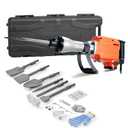 VEVOR Demolition Jack Hammer, MAX 2200W Electric Jackhammer Heavy Duty, 1350 BPM Concrete Breaker 6pcs Chisels Bit Chipping with Case