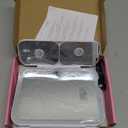 Tri-fold Vanity Mirror with Light,1X/5X/10X/20X/30X Makeup Magnifying Mirror with Lights,Rechargeable Travel Makeup Mirror with Foldable Stand,Dimmable in 3 Colors,Touch Control (White)