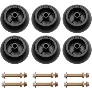 Mower Anti Scalp Deck Wheel Kit Set of 6 Compatible with Bad Boy 022-5234-98 Exmark 103-4051 103-7263 & Many Bore 5/8" Wheel Size (6 PCS)