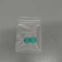 DLseego Diamond 3D Thumb Grips Caps Design for Switch & Switch Lite & Switch OLED Joy Con Crystal Clear Console Joystick Cover 4PCS - Clear and Green