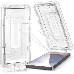 2 x Lunivop 2 Pack Clear for Samsung Galaxy S25 Ultra Clear Screen Protector 6.86 ''Tempered Glass with FingerPrint Film Slim Auto Dust-Elimination Installation Bubble Free Anti-Scratch (transparent)