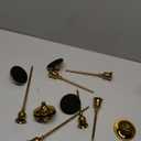 2 Sets(6 Pcs) Brass Gold Metal Taper Candle Holders Candlestick Holders, Vintage Modern Decorative Centerpiece Candlestick Holders for Table Mantel Wedding Housewarming Gift