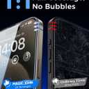 MAGIC JOHN 2 Pack for iPhone 15 Pro Max 6.7 inch Tempered Glass Screen Protector, Auto Dust-Elimination Installation, Bubble Free, Dynamic Island Compatible, HD Clear, Easy Installation
