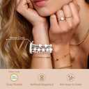AIRSPO Gold Beaded Bracelets Compatible for Apple Watch Band 38mm 40mm 41mm 42mm Women, Fashion Handmade Dressy iPhone Watch Bands Stainless Steel Beads Elastic Strap for iWatch Series 11 10 9 SE 8 7 6 5 4 3 2 1 (Silver)