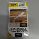 2 x 4 Clear Silicone Wall Protector Strips  Self-Adhesive Door Slam Stoppers & Noise Dampening Bumpers for Cabinets, Car, Toilet Lids, Drawers, Shower  5.5" x 0.7" x 0.2" by Vellax