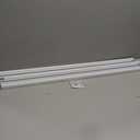 ChadMade Aluminum Ceiling Curtain Track Set with Hooks, 9ft - 12ft Adjustable Length Ceiling/Wall Mount Curtain Rail System For Grommet/Pleated Drape, Sliding Door Track, White