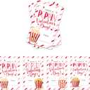 2.1" X 3.5" Valentine Stickers Set, Have A Poppin' Valentine's Day, Valentine Envelope Seals, Snack Packaging Stickers, 4 Styles 10 Adhesive Labels EachParty Supplies & Favors for Valentine - A02 (Pink & Red)