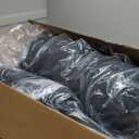 MAXYOYO Japanese Floor Mattress Futon Mattress, 4" Thicken Tatami Mat Sleeping Pad Foldable Roll Up Mat Boys Girls Dormitory Pad Kids Floor Lounger Pillow Bed, Black, Queen