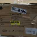 Counter Height Bar Stools Set of 2, 24 Inch Barstools for Kitchen Counter, Kitchen Stools with Bonded Leather Saddle Seats & Heavy Duty Metal Legs, Easy Assembly, Gray/Black