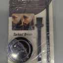Black Ice Barber Detailing Kit Enhance Beard Mustache Sharp Hairline Brush Color (Darkest Brown)