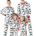 PATPAT Christmas Family Matching Pajama Sets Includes Christmas Socks - Perfect for Family Photos & Holiday Celebrations XL