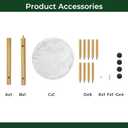 Bamboo Mug Holder, Strong 8 Hooks Coffee Mug Holders Tree Stand, Decorative Mug Racks for Counter, Non-Slip Coffee Mug Cup Tree Sturdy Mug Organizer
