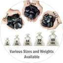 FANTIAN 40 lbs Black River Rocks for Landscaping,1-2 Inch Decorative Black Stones Pebbles for Plants, Vase Fillers, Fish Tank and Garden Rocks