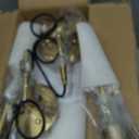 Crystal Pendant Lights Kitchen Island 2 Pack, Modern Gold Pendant Light Fixtures Mini Adjustable Chandeliers for Kitchen Island Dinning Room Bedroom Hallway with E26 Base (Bulbs Not Included)