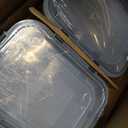 M MCIRCO [80 oz & 36 oz Extra Large Glass Food Storage/Baking Containers Set with Lids, 2 Pack 80 oz(10 cup)&2 Pack 36 oz (4.5 cup) Airtight Glass Container,Microwave,Oven,Freezer and Dishwasher (gray)